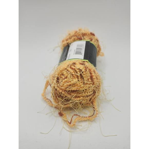 Sensations Tropez Yarn Peach Tropez Novelty Metallic Textured 50g 38 yds Skein - Picture 7 of 8